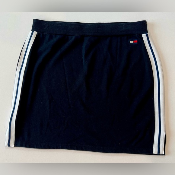 Tommy Hilfiger Dresses & Skirts - Tommy Hilfiger Sport Women’s French Terry Large Skirt Black White